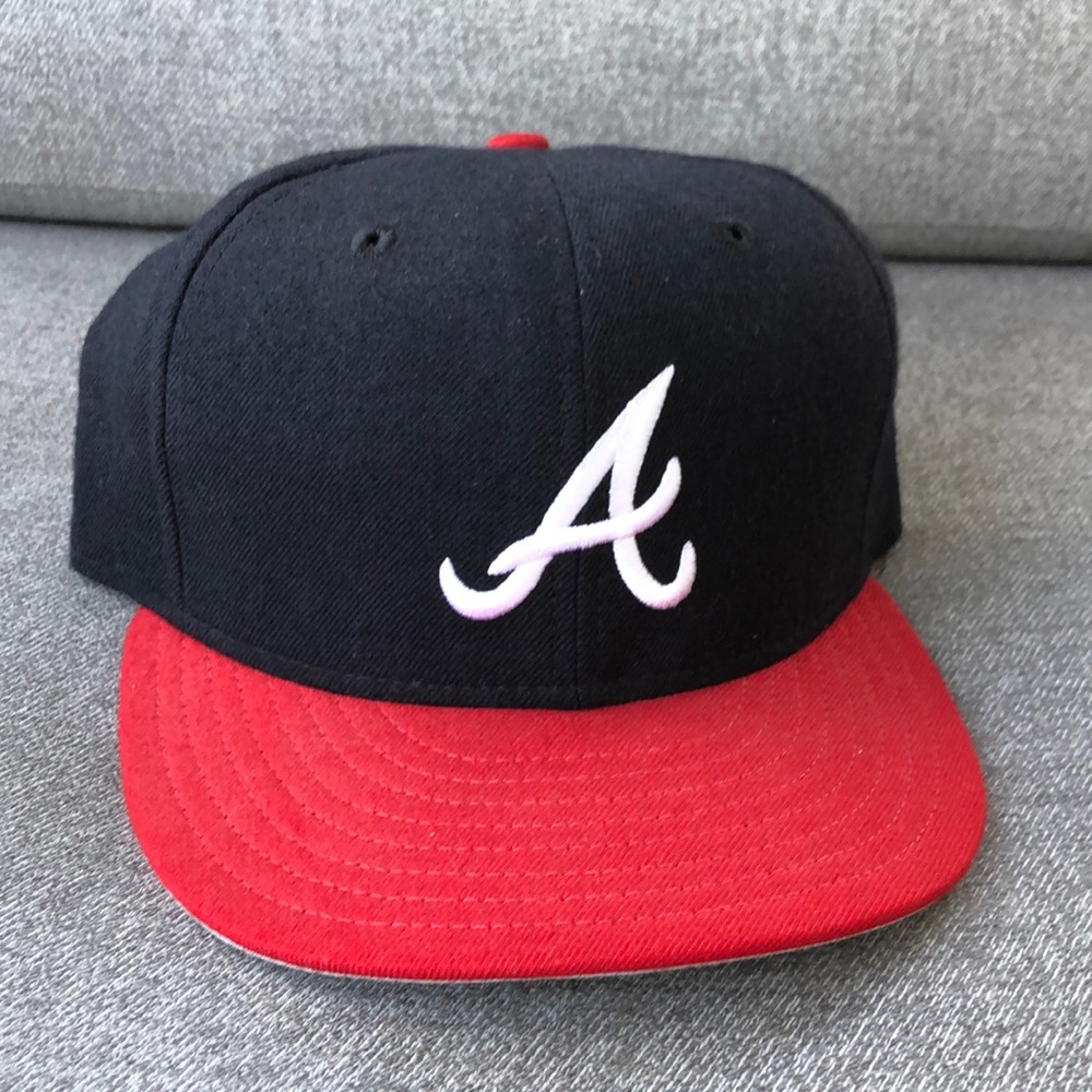 NWOT! - NEW ERA Diamond Collection ATLANTA BRAVES Wool Baseball Cap VTG 90’s - Picture 3 of 9